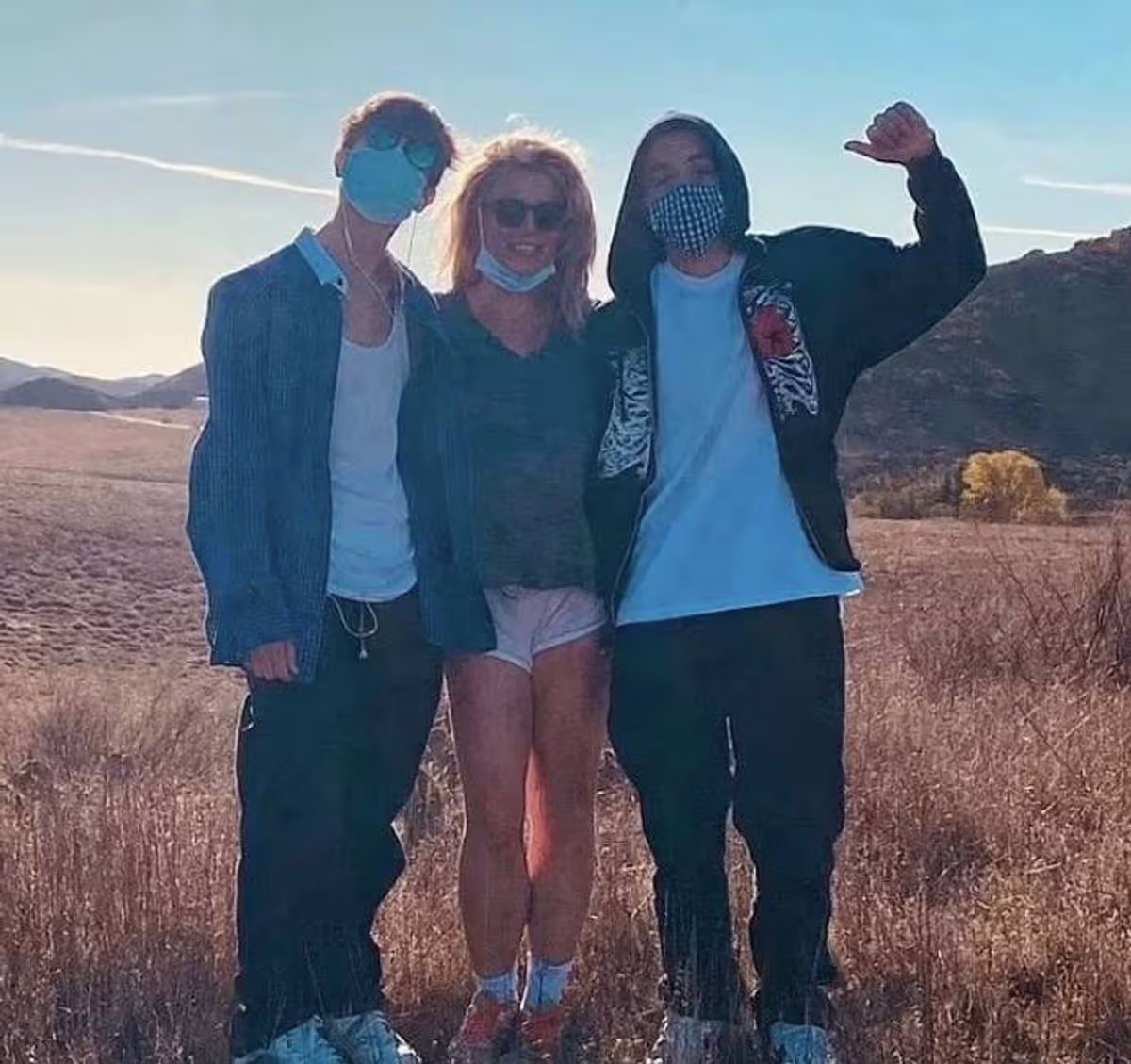 0 Britney Spears pictured with sons Sean Preston and Jayden