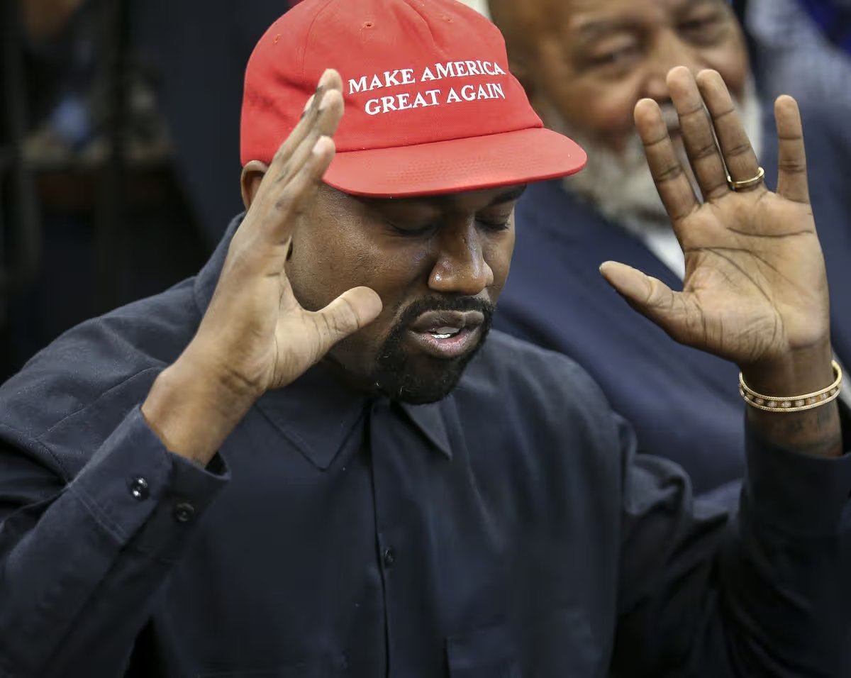 Kanye West's Festival scandal 0 President Trump Hosts Kanye West And Former Football Player Jim Brown At The White House